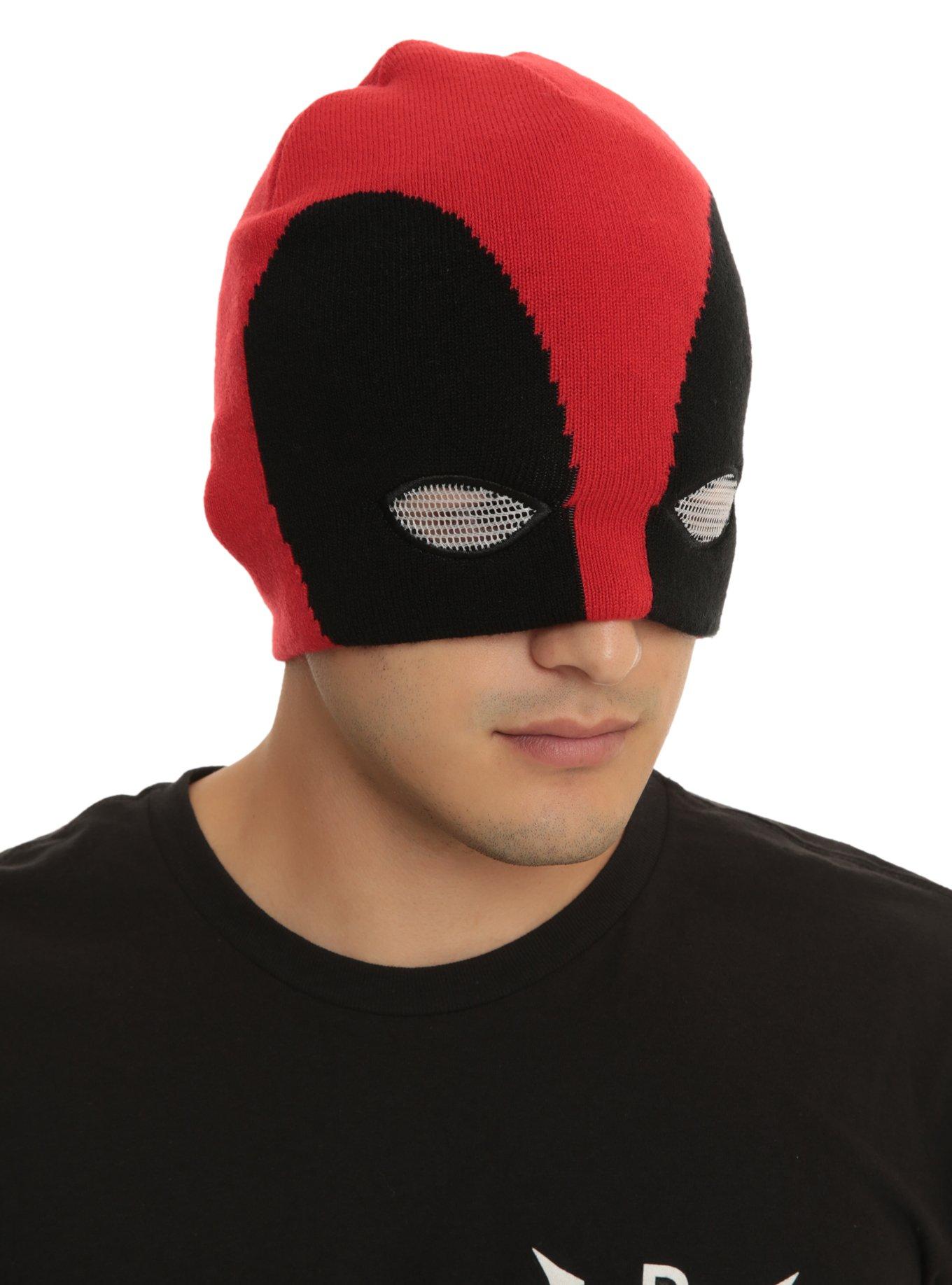 Marvel Deadpool Half Mask Beanie, , hi-res