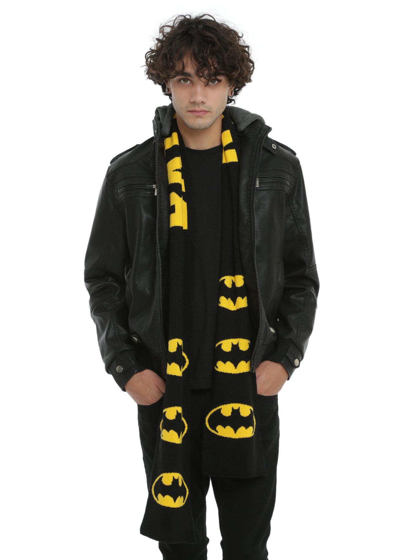 DC Comics Batman Logo Knit Scarf, , hi-res