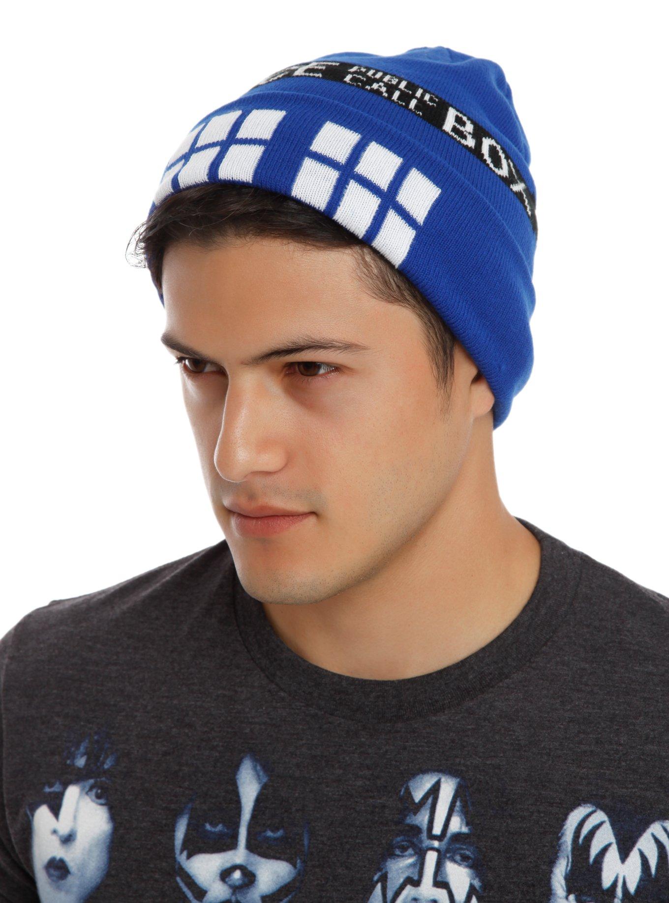 Doctor Who TARDIS Watchman Beanie, , hi-res