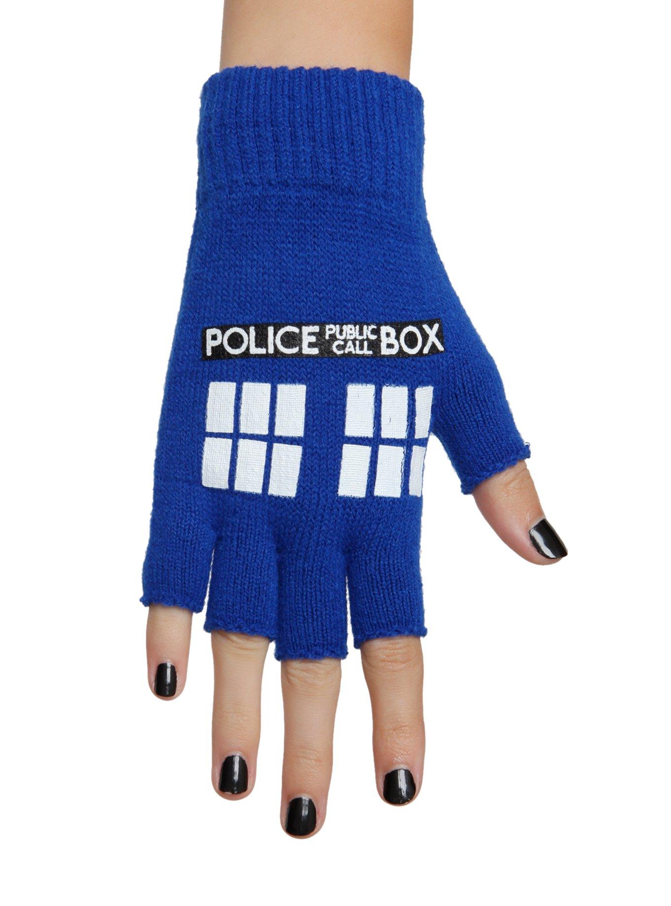 Doctor Who TARDIS Fingerless Gloves, , hi-res