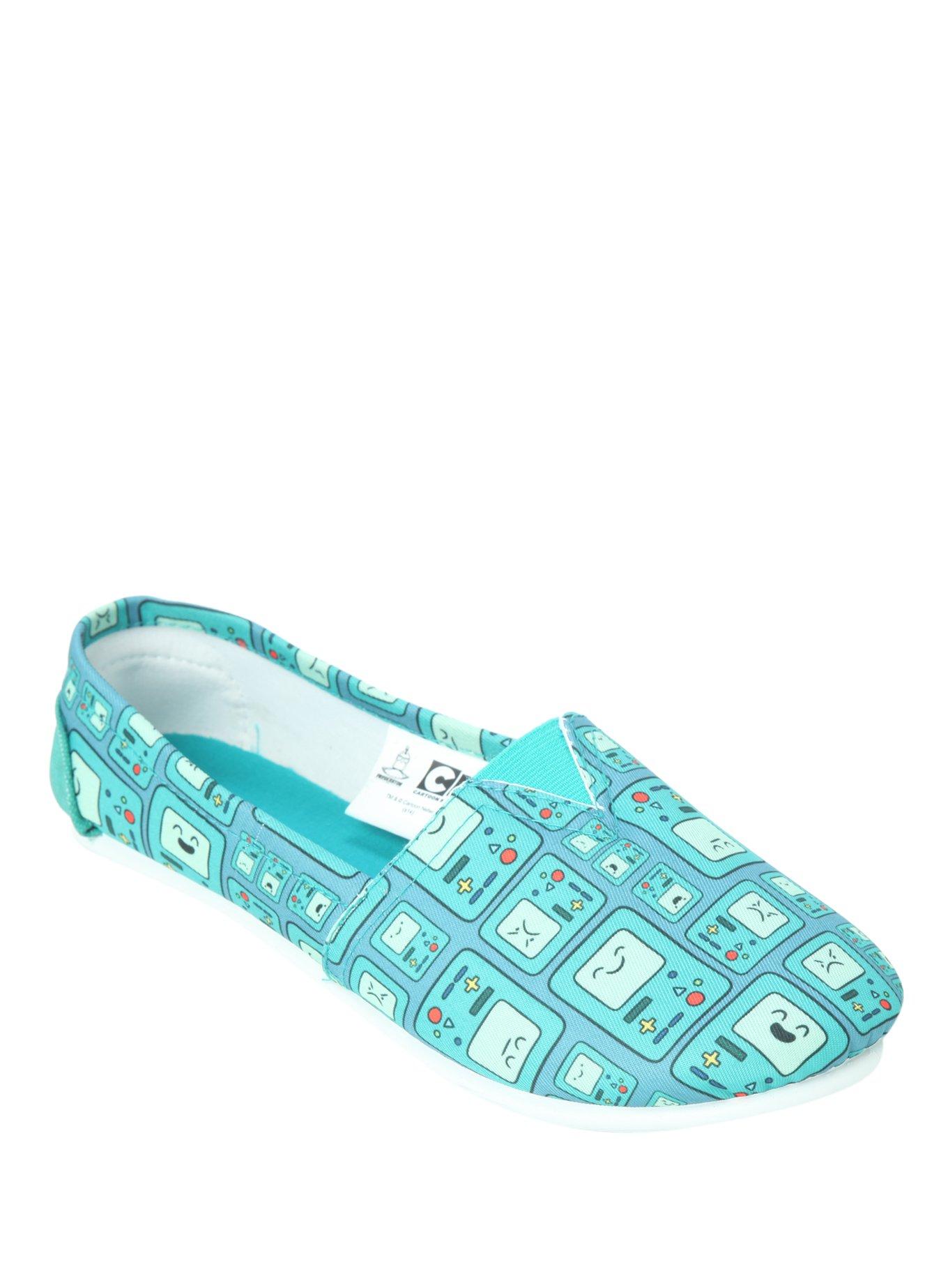 Adventure Time BMO Slip-On Shoes, TURQUOISE, hi-res