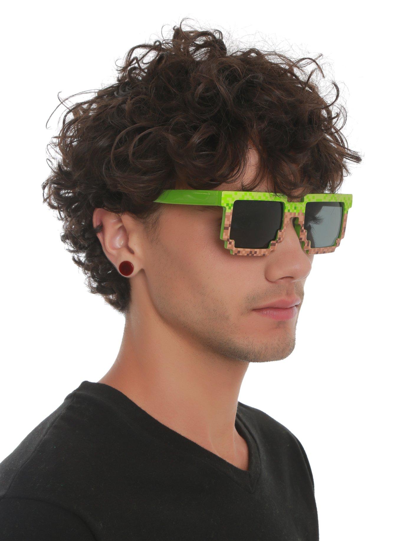 Pixel-8 Green & Brown Sunglasses, , hi-res