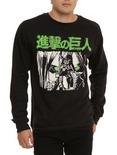 Attack On Titan Green Eyes Crew Pullover, , hi-res