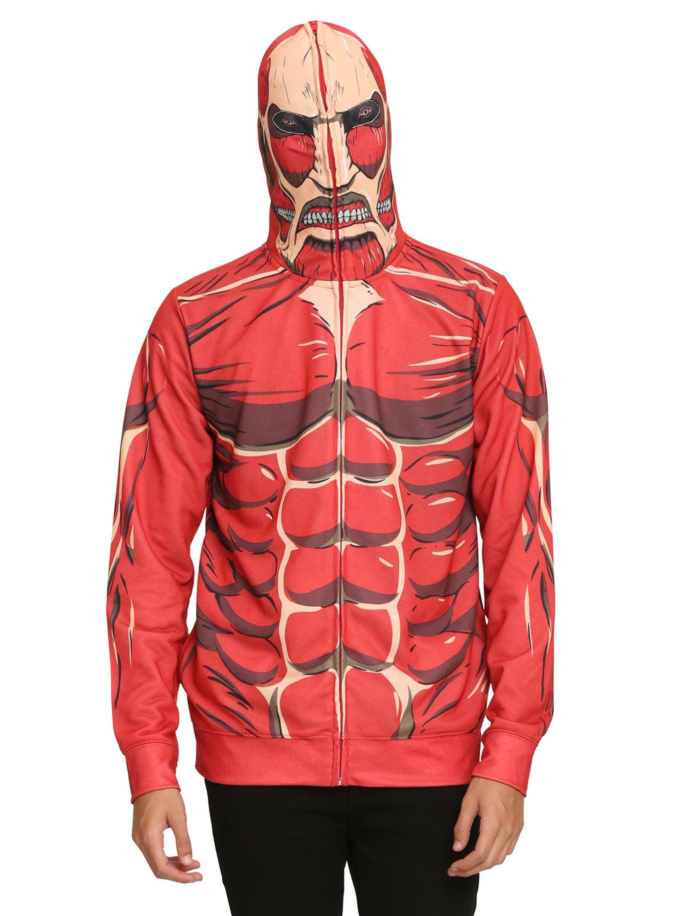 Attack On Titan Colossal Titan Costume Full Zip Hoodie