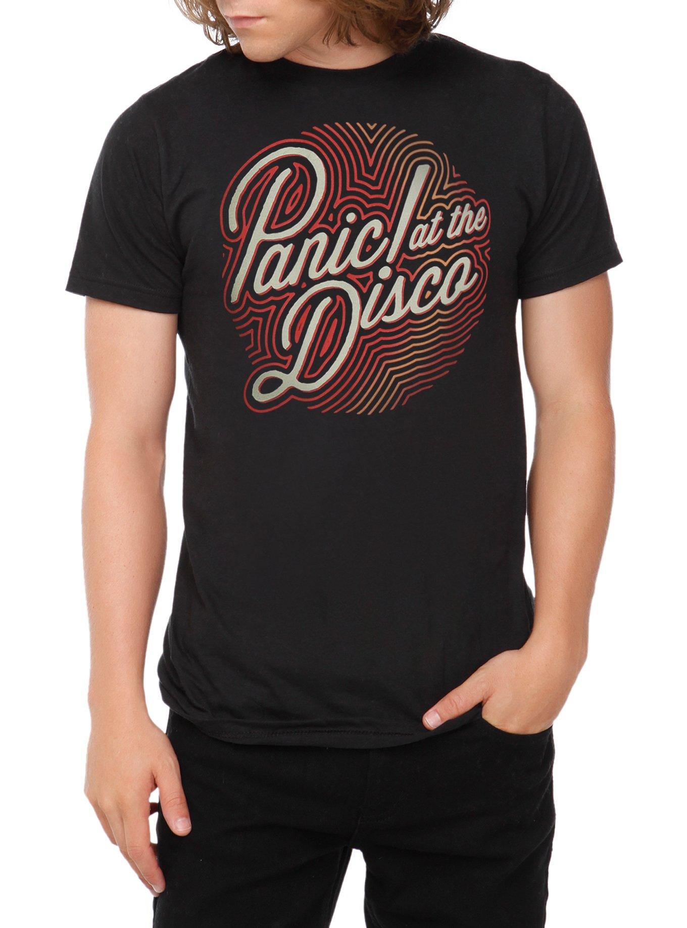 Panic! At The Disco Circle Print Logo T-Shirt, BLACK, hi-res