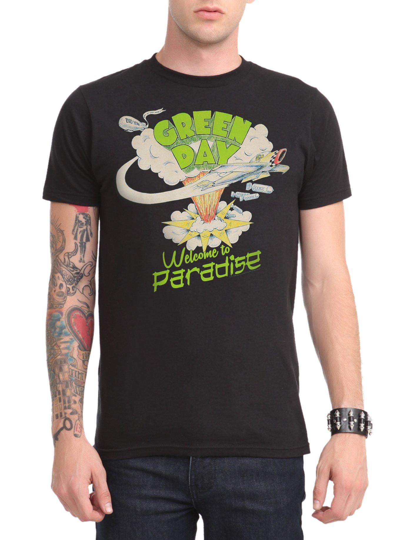 Hot Topic Green Day T-Shirts for Men