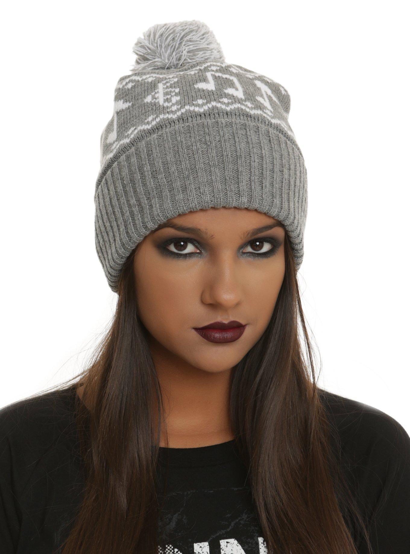 Music Note Pom Beanie, , hi-res