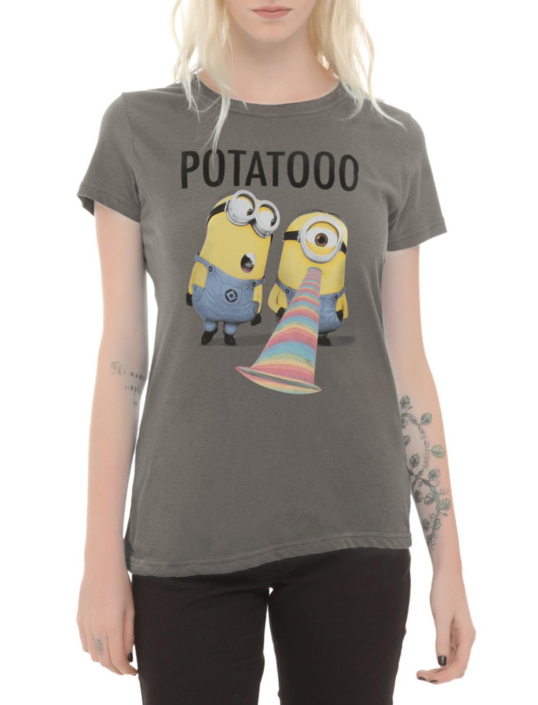 Despicable Me 2 Minion Potatooo Girls T-Shirt, BLACK, hi-res