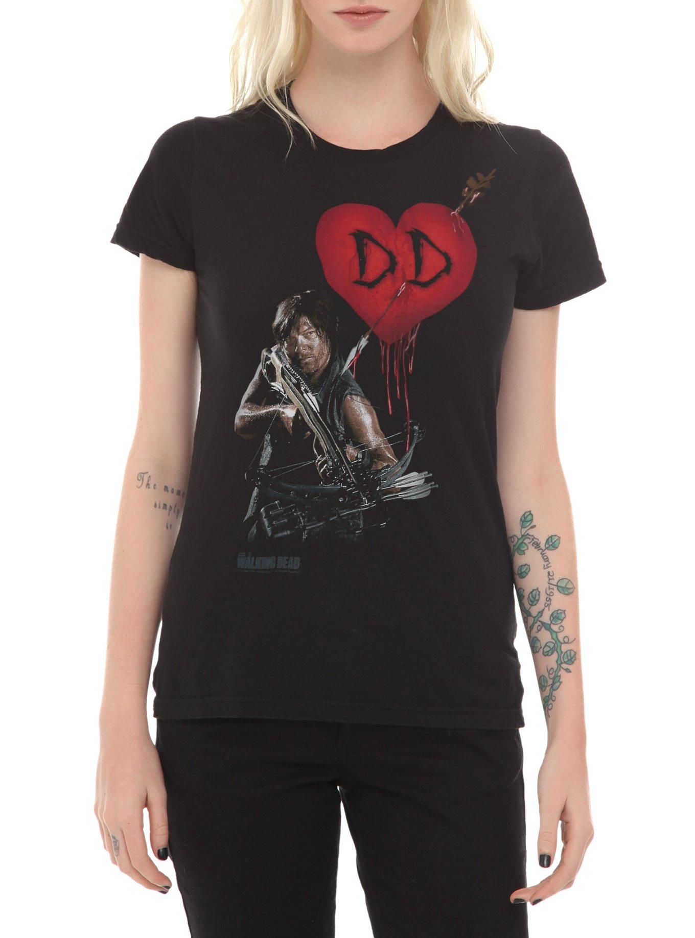  The Walking Dead Daryl Dixon In Dog We Trust T-Shirt :  Clothing, Shoes & Jewelry