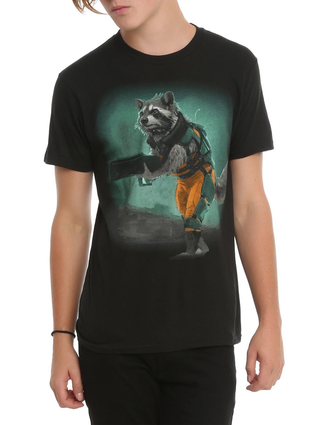 Marvel Guardians Of The Galaxy Rocket Raccoon T-Shirt, , hi-res