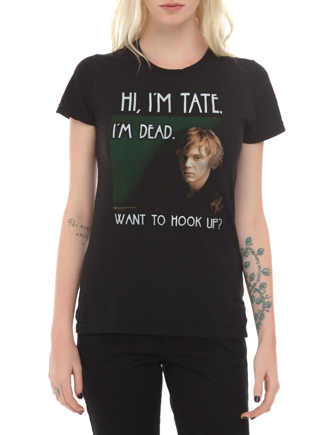 American Horror Story Tate I'm Dead Girls T-Shirt, BLACK, hi-res