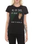 American Horror Story Tate I'm Dead Girls T-Shirt, BLACK, hi-res