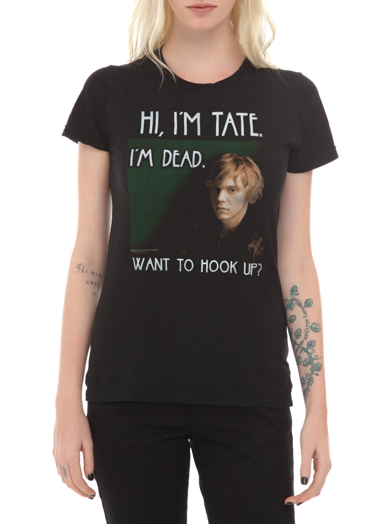 American Horror Story Tate I'm Dead Girls T-Shirt, BLACK, hi-res