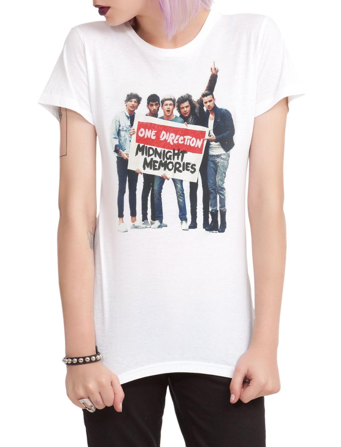 One Direction Midnight Memories Girls T-Shirt, BLACK, hi-res