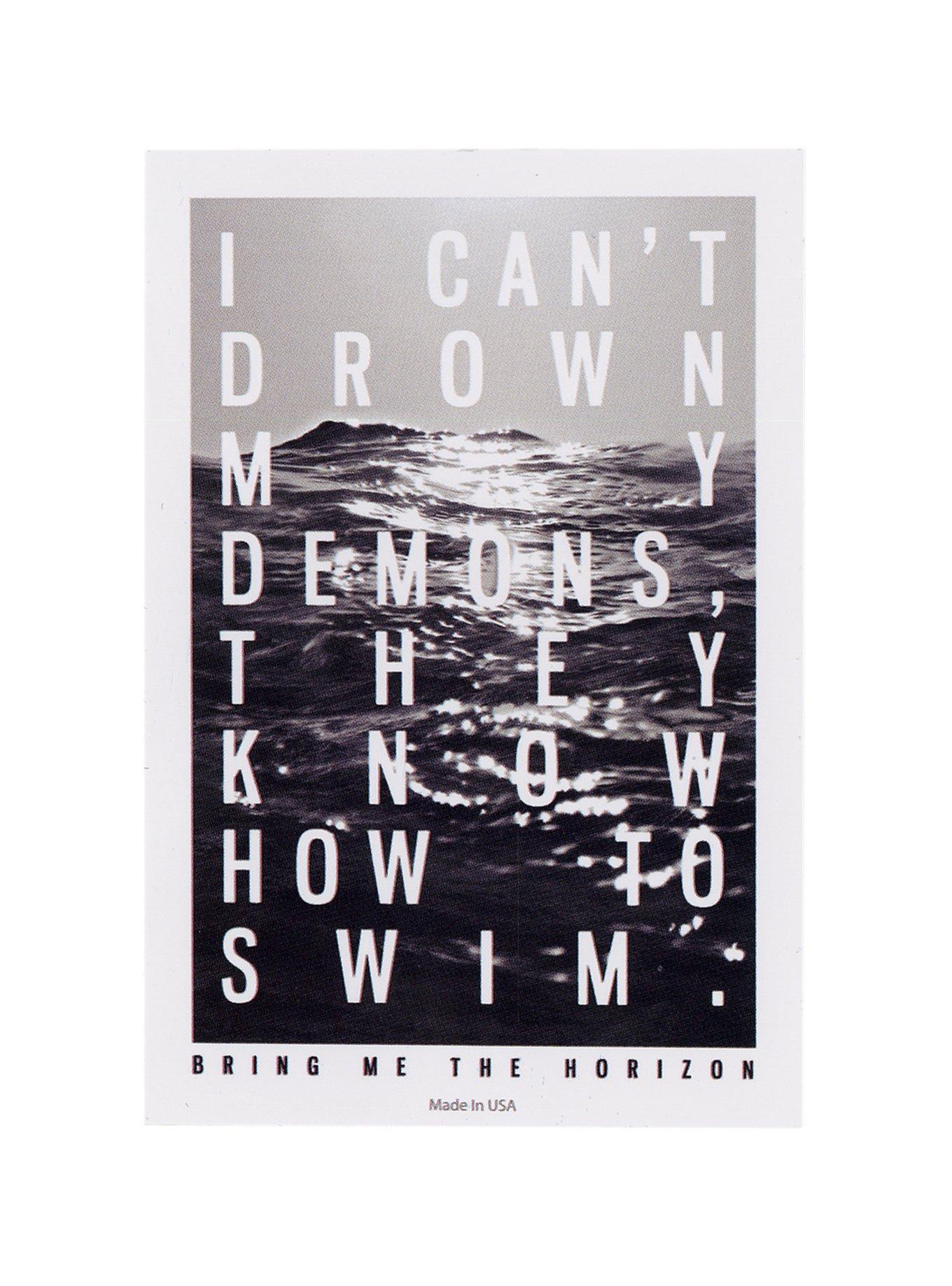 Bring Me The Horizon Drown My Demons Sticker, , hi-res