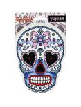 Heart Bow Sugar Skull Sticker, , hi-res