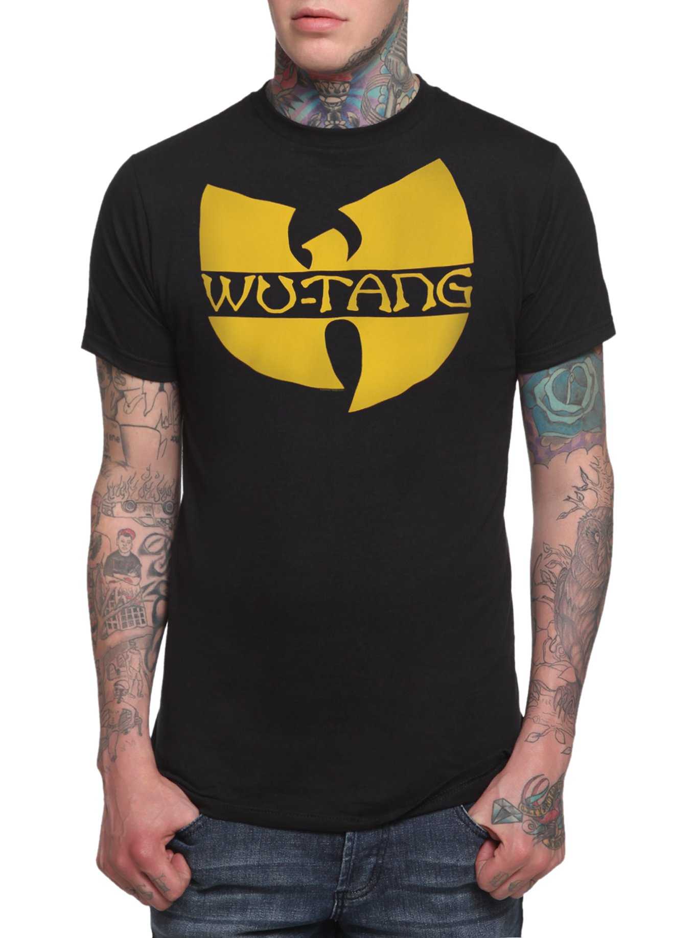 Wu-Tang Clan Logo T-Shirt, BLACK, hi-res