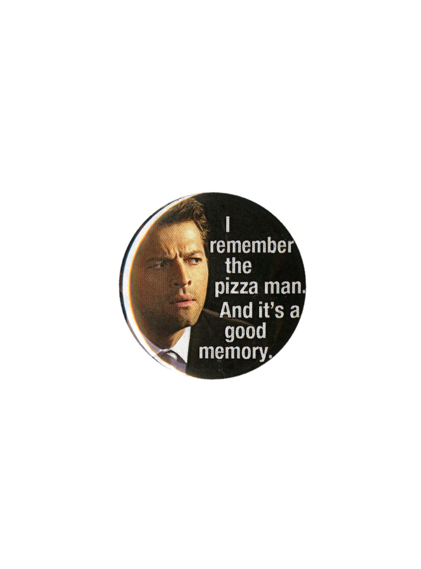Supernatural Castiel Pizza Man Pin, , hi-res
