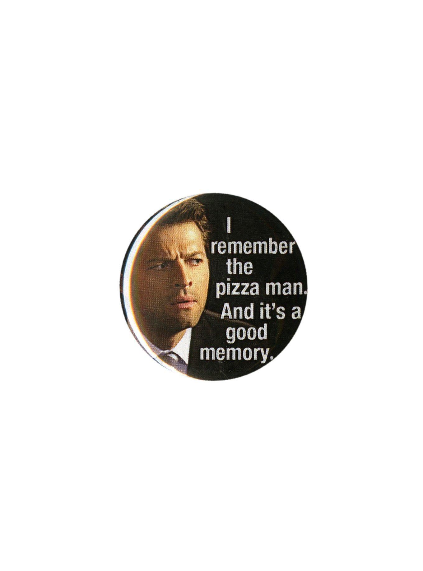 Supernatural Castiel Pizza Man Pin, , hi-res