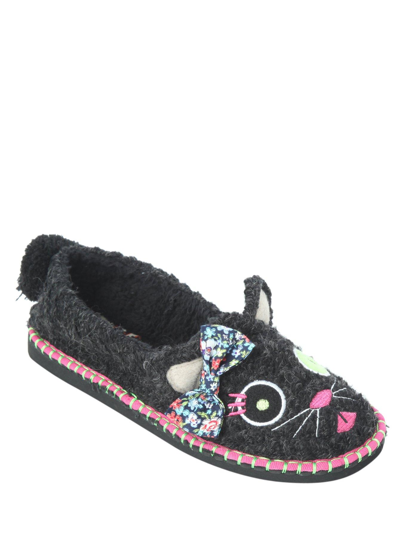Kitkat Kitty Slip-On Shoes, BLACK, hi-res
