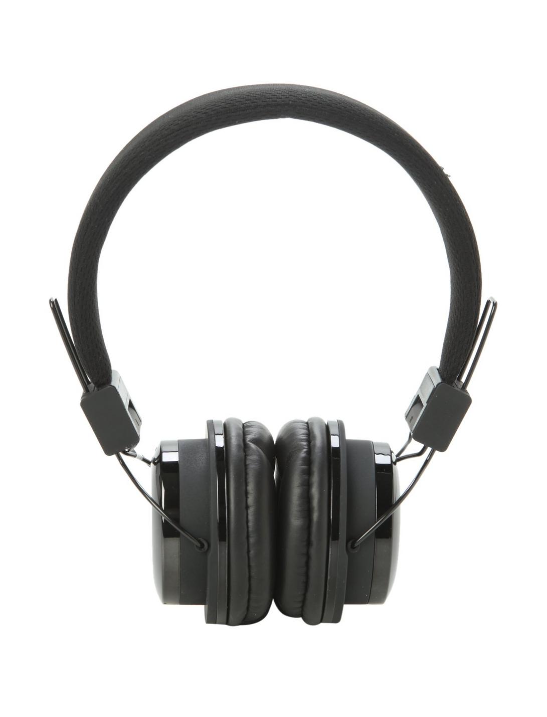 Tzumi Black Metallic Bluetooth Stereo Headphones, , hi-res