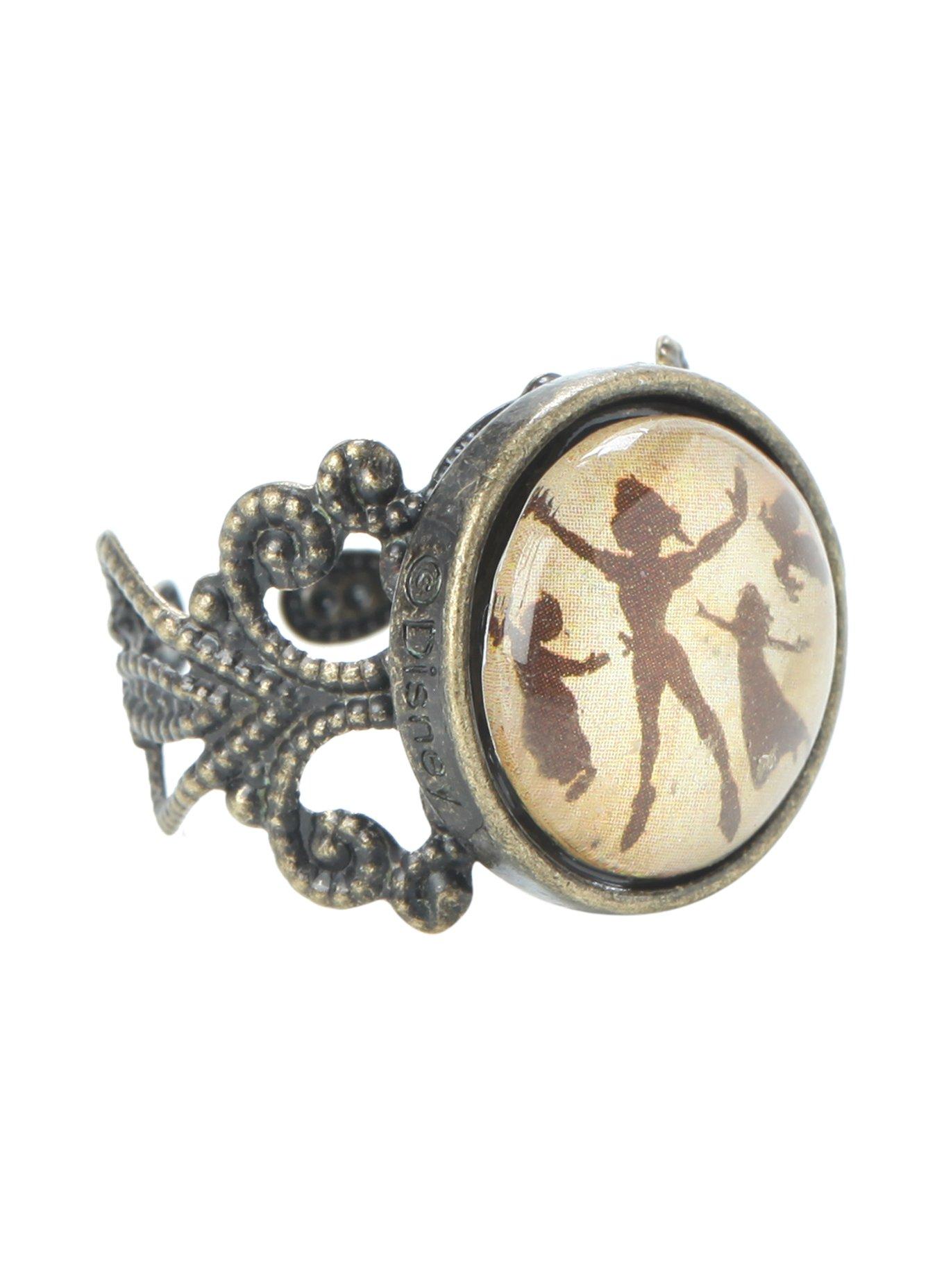 Disney Peter Pan Flying Silhouette Ring, , hi-res