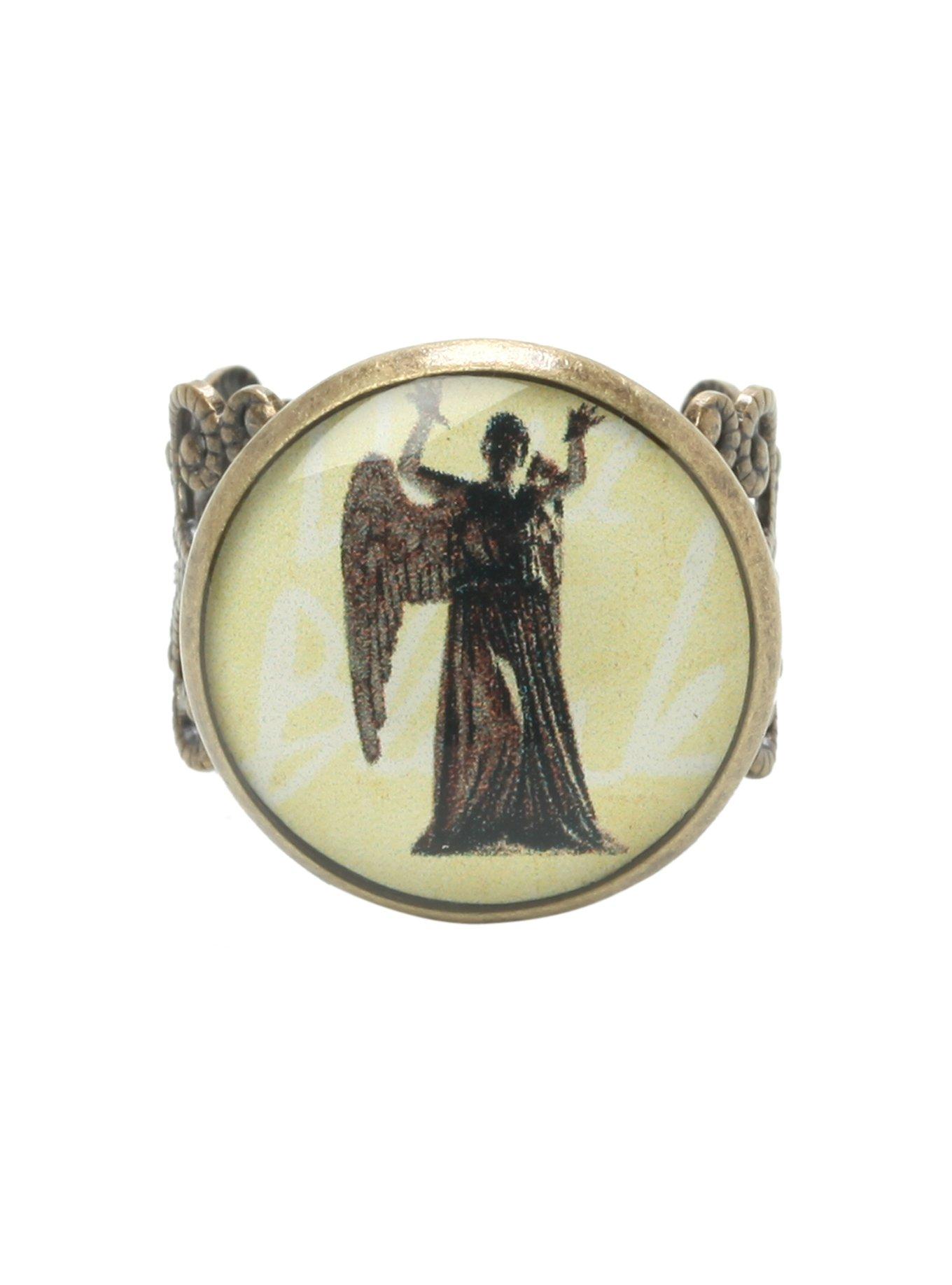 Doctor Who Weeping Angel Ring, , hi-res