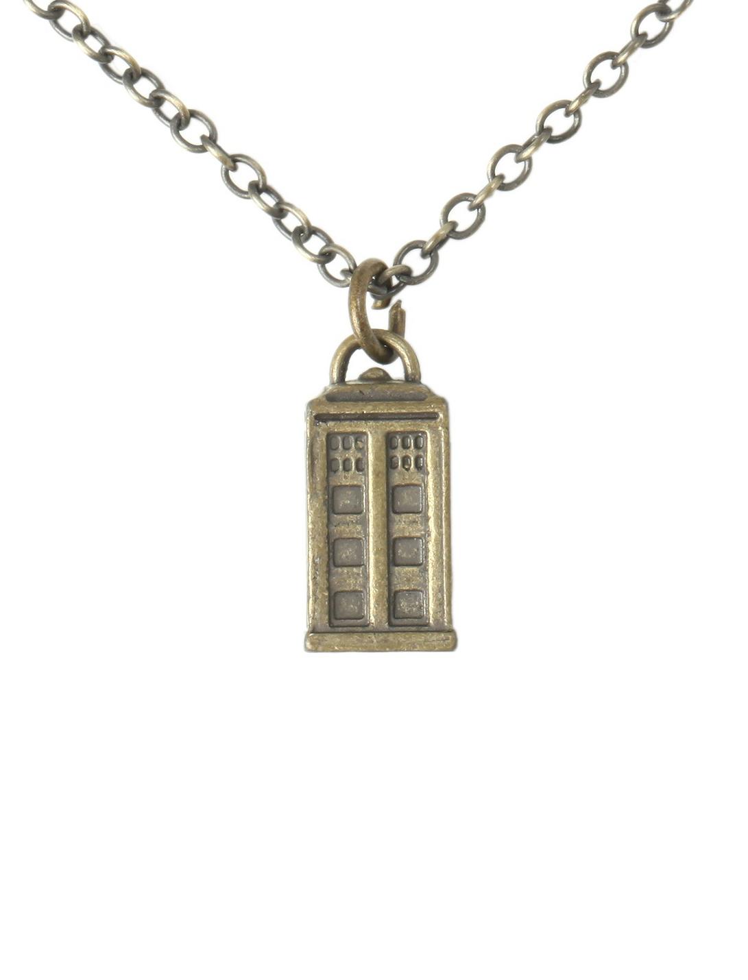 Doctor Who TARDIS Charm Necklace, , hi-res