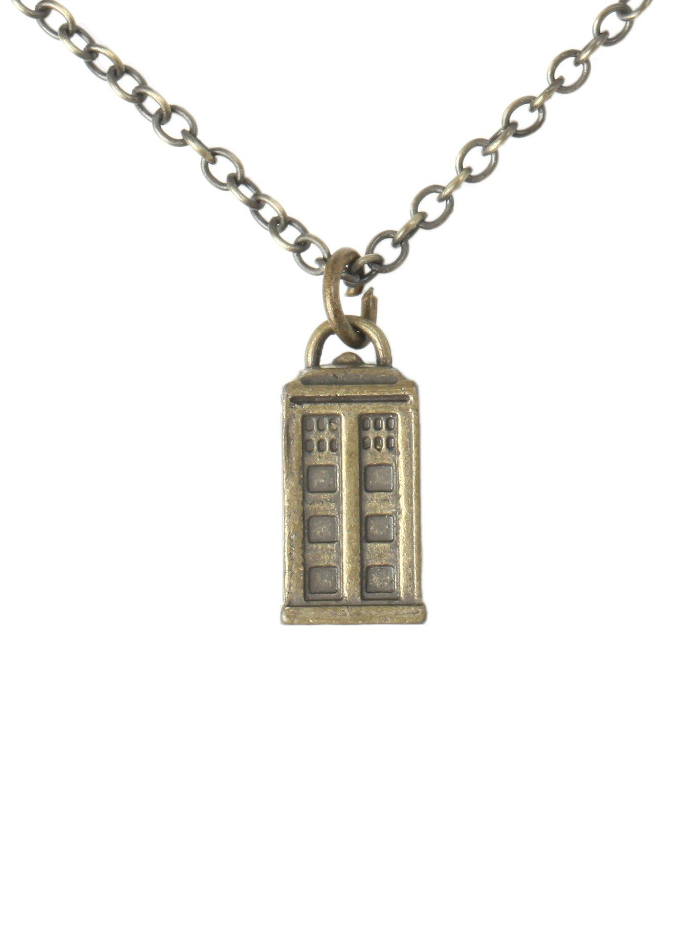 Doctor Who TARDIS Charm Necklace, , hi-res