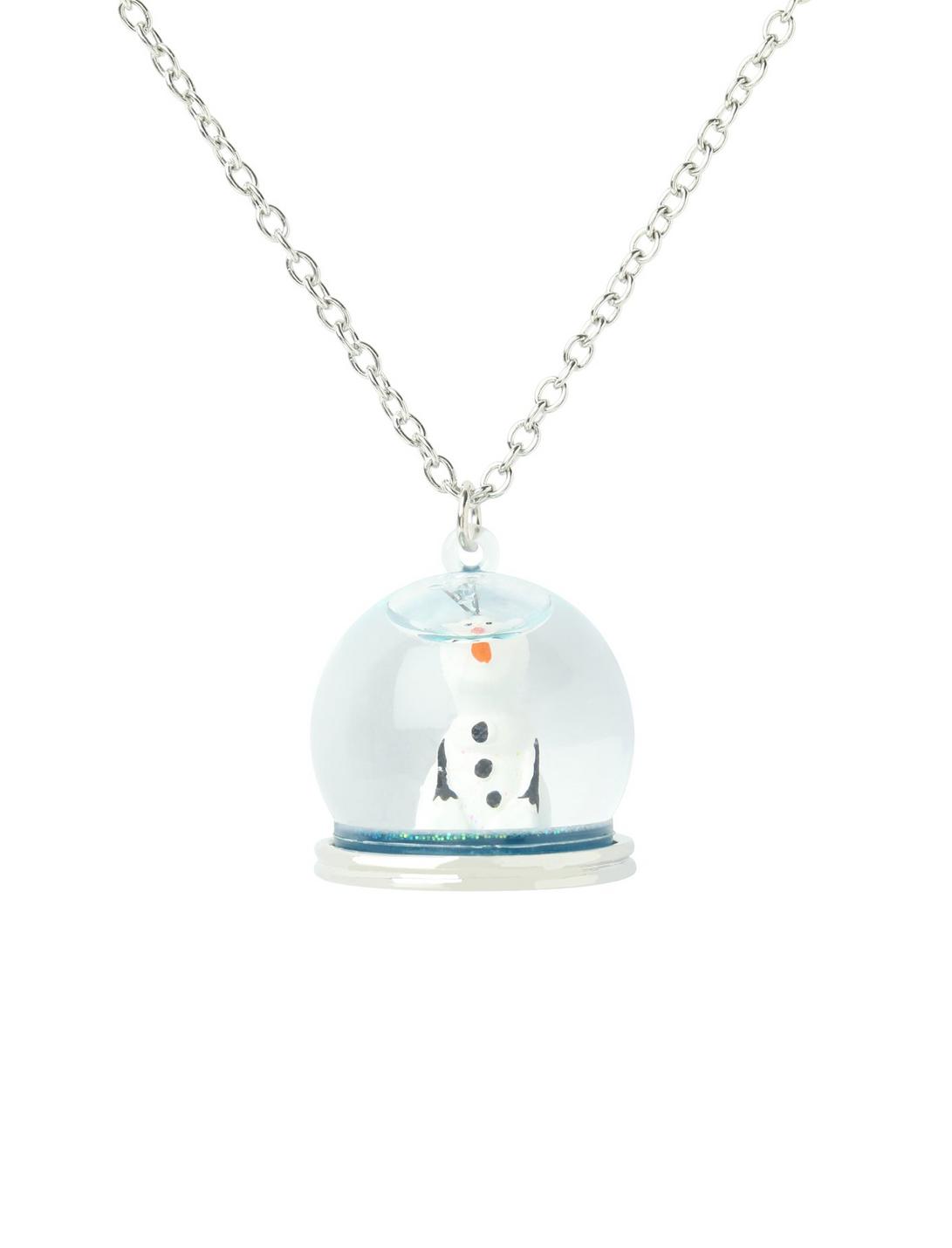 Disney Frozen Olaf Snow Globe Necklace, , hi-res