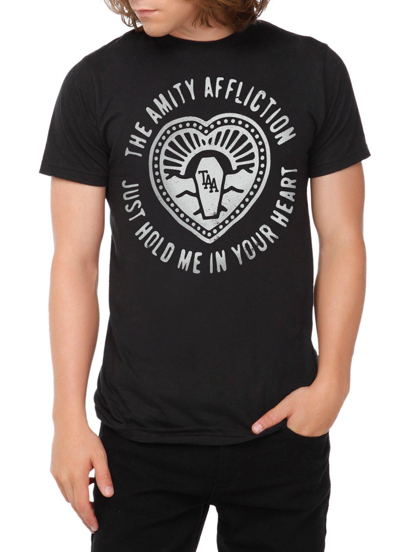 The Amity Affliction Hold Me T-Shirt, BLACK, hi-res
