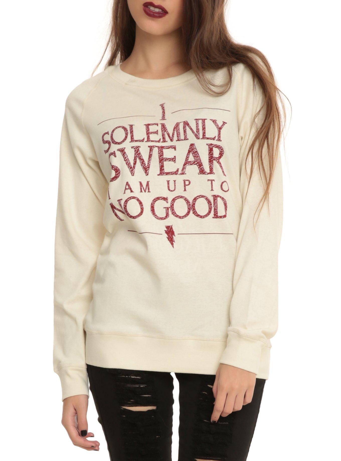 Harry Potter Solemnly Swear Reversible Girls Top, BLACK, hi-res