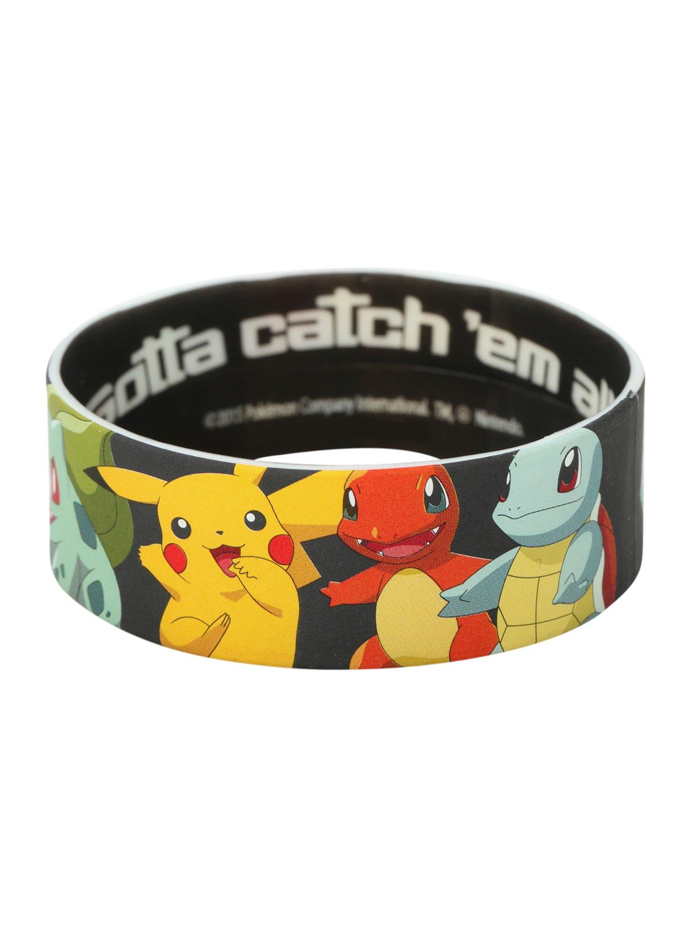 Pokemon Starters Rubber Bracelet, , hi-res