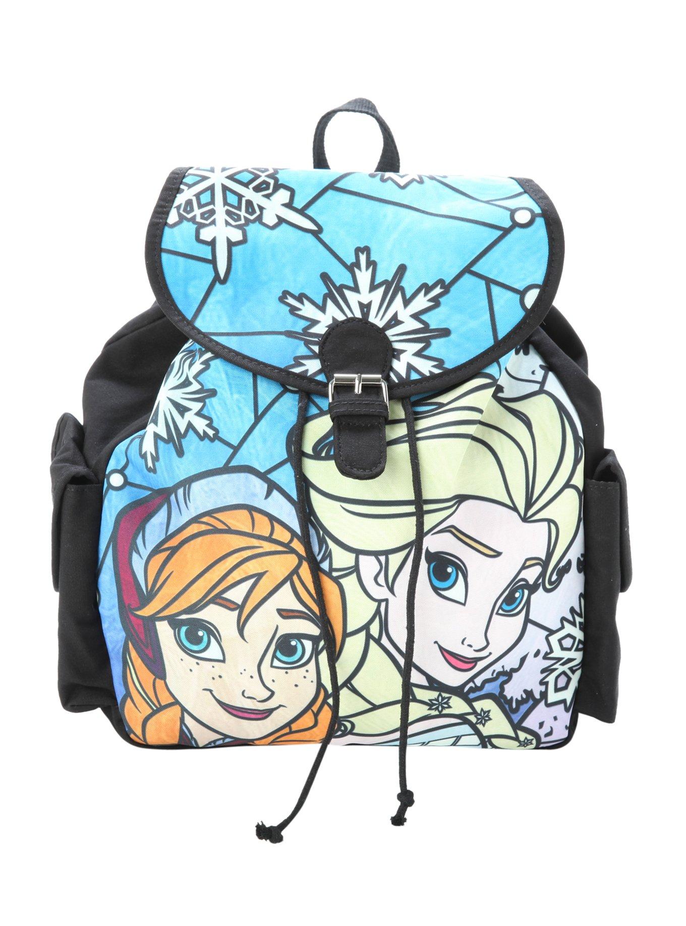 Disney Frozen Stained Glass Slouch Backpack, , hi-res