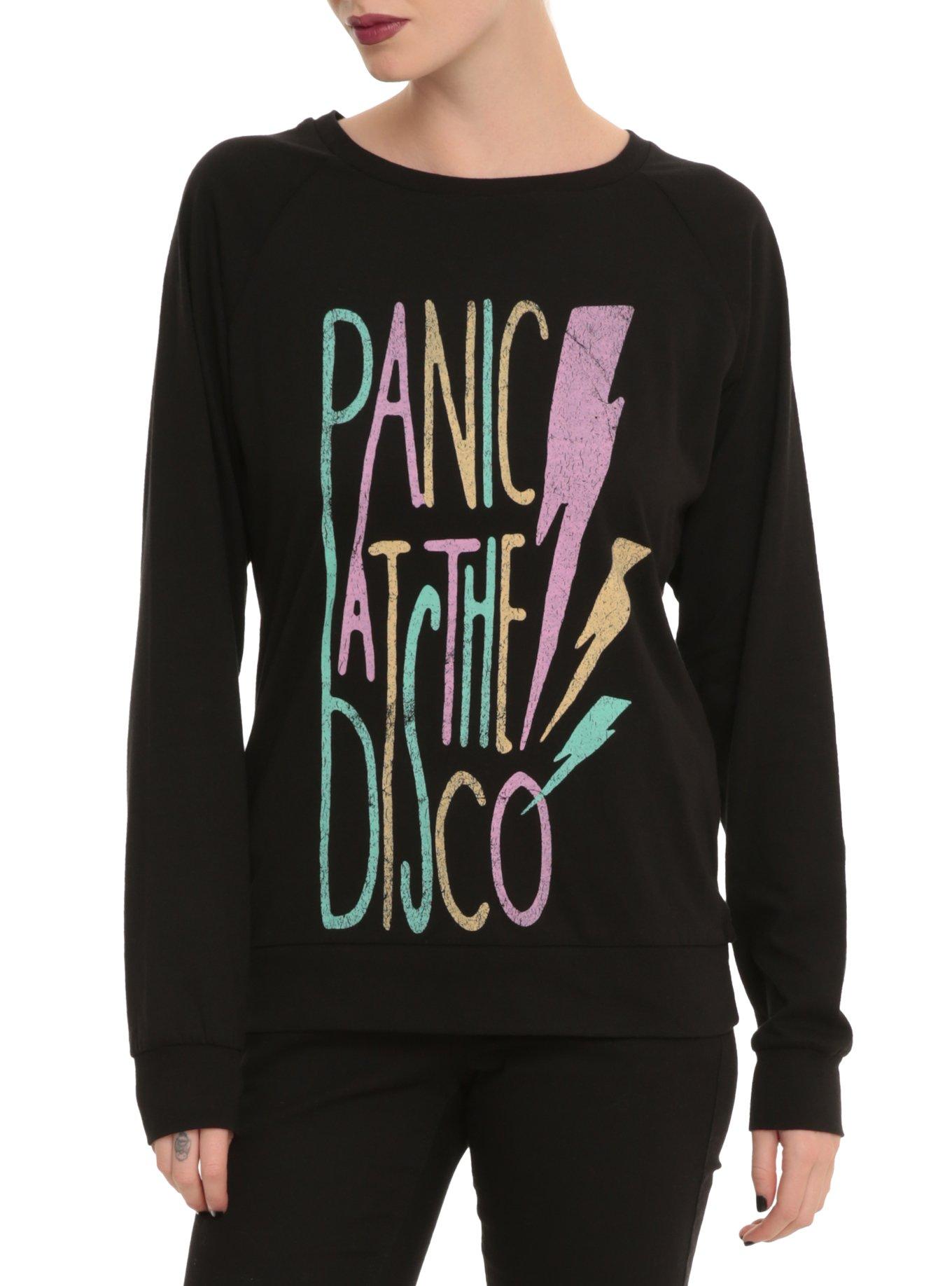 Panic! At The Disco Lightning Bolt Pullover Top, BLACK, hi-res