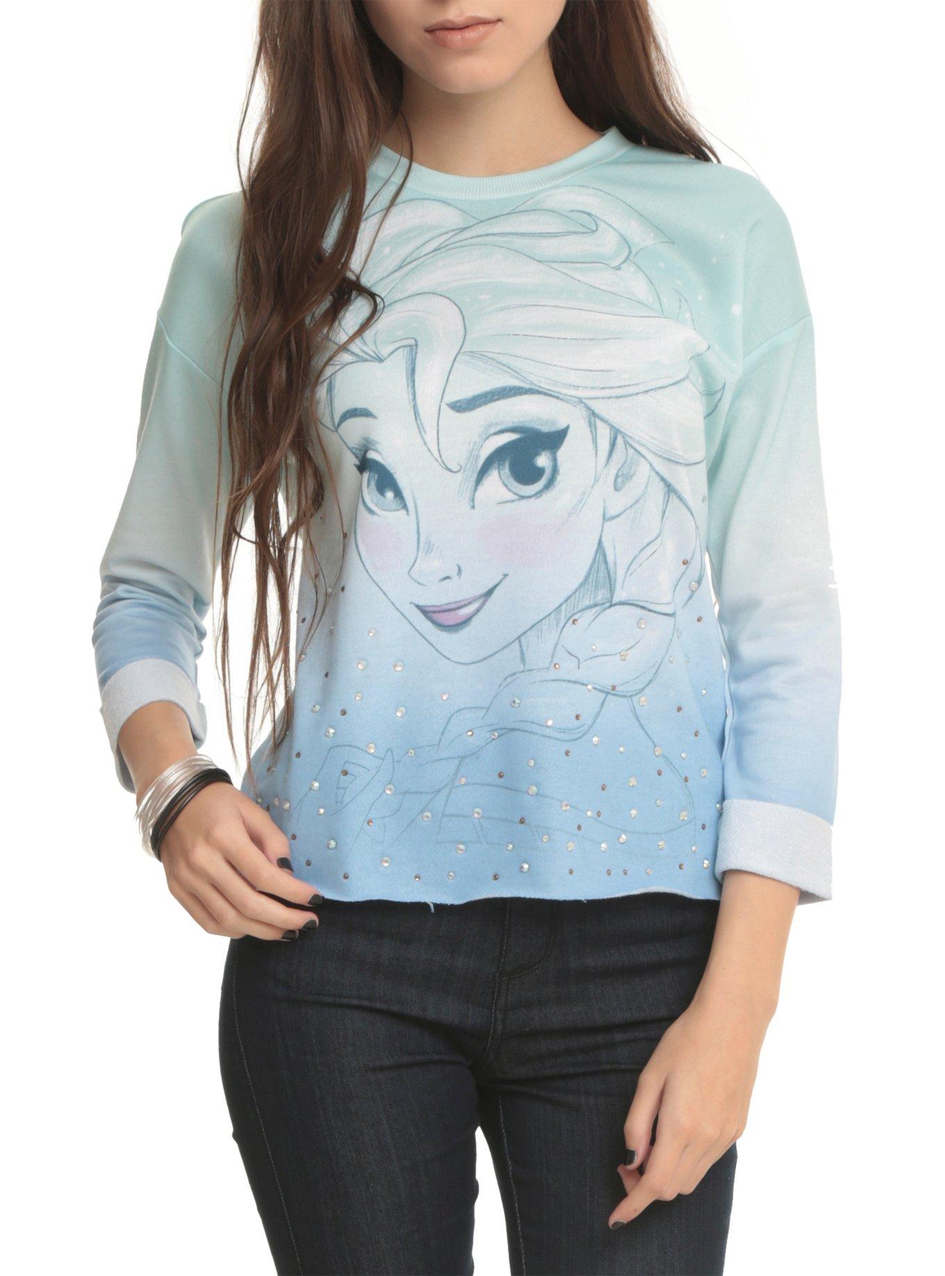 Disney Frozen Elsa Sketch Girls Pullover Top | Hot Topic