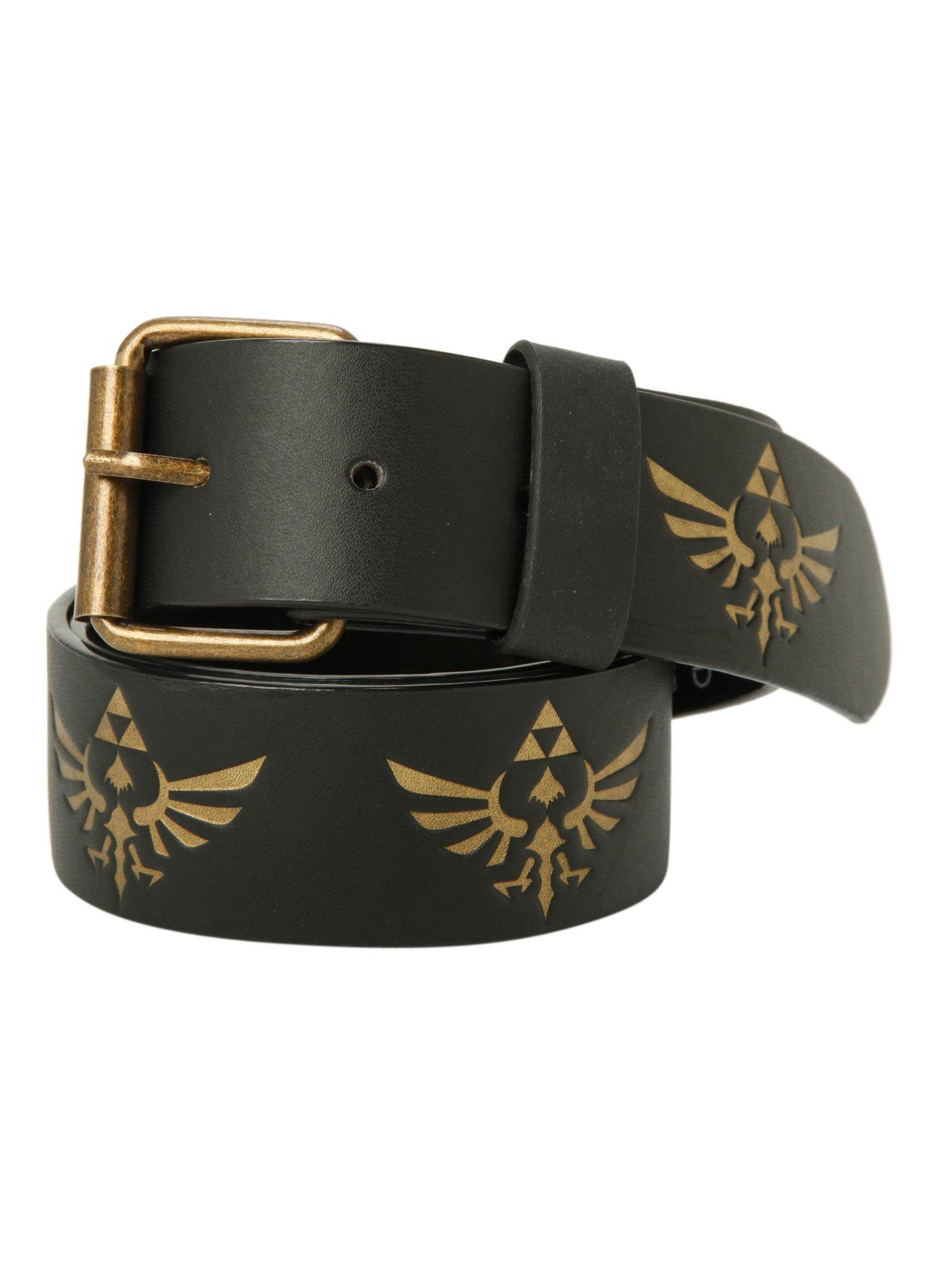 The Legend Of Zelda Triforce PU Belt, BLACK, hi-res