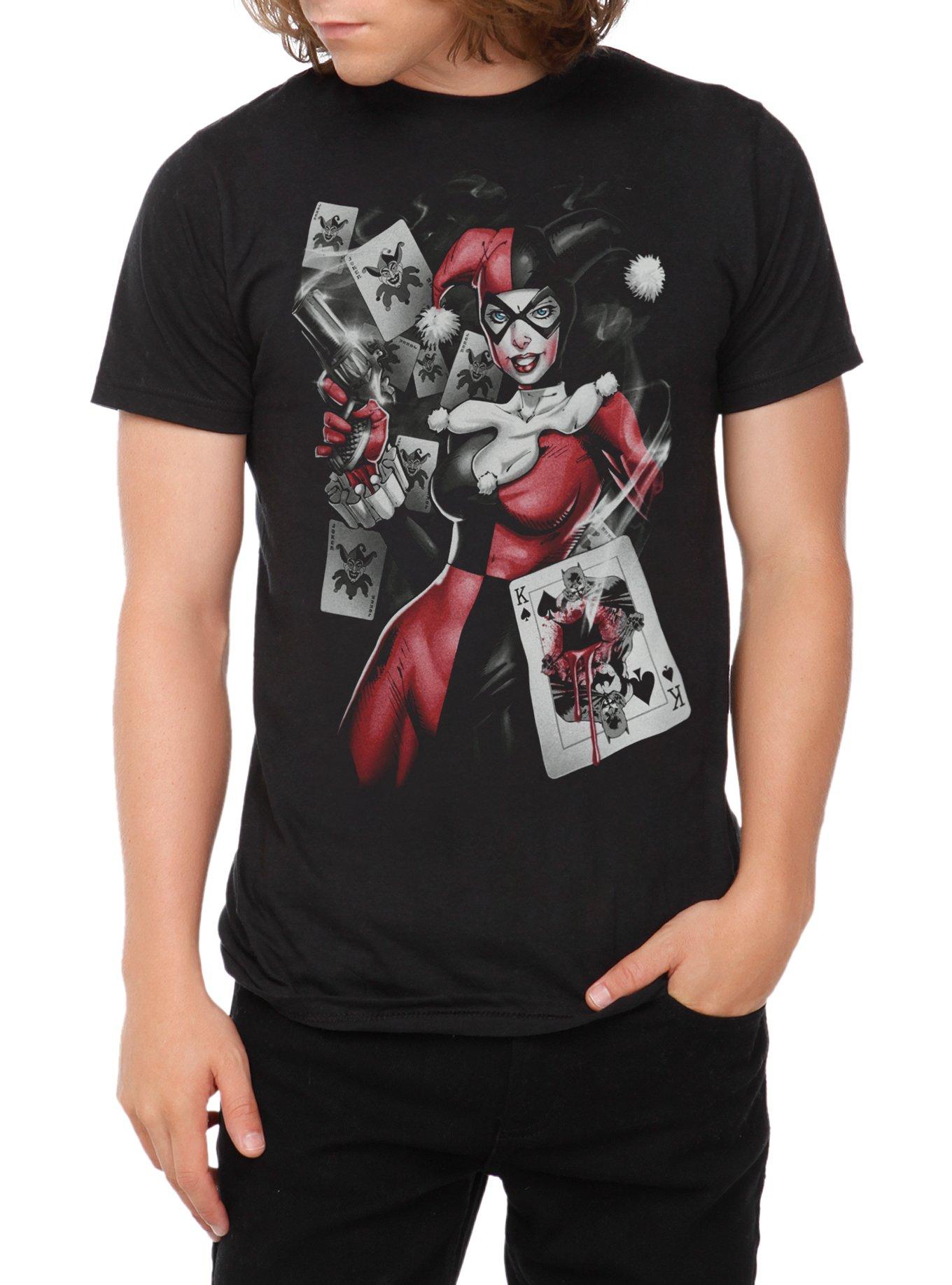 DC Comics Batman Harley Quinn Smoking Gun T-Shirt, BLACK, hi-res