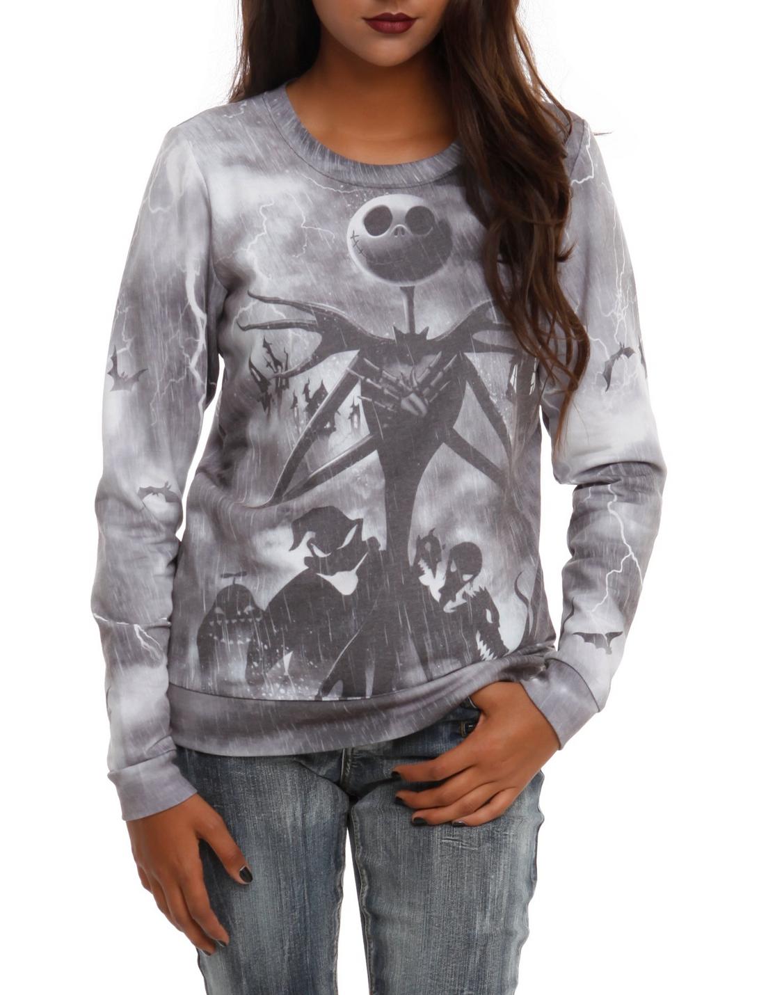 The Nightmare Before Christmas Jack Storm Girls Pullover Top, , hi-res