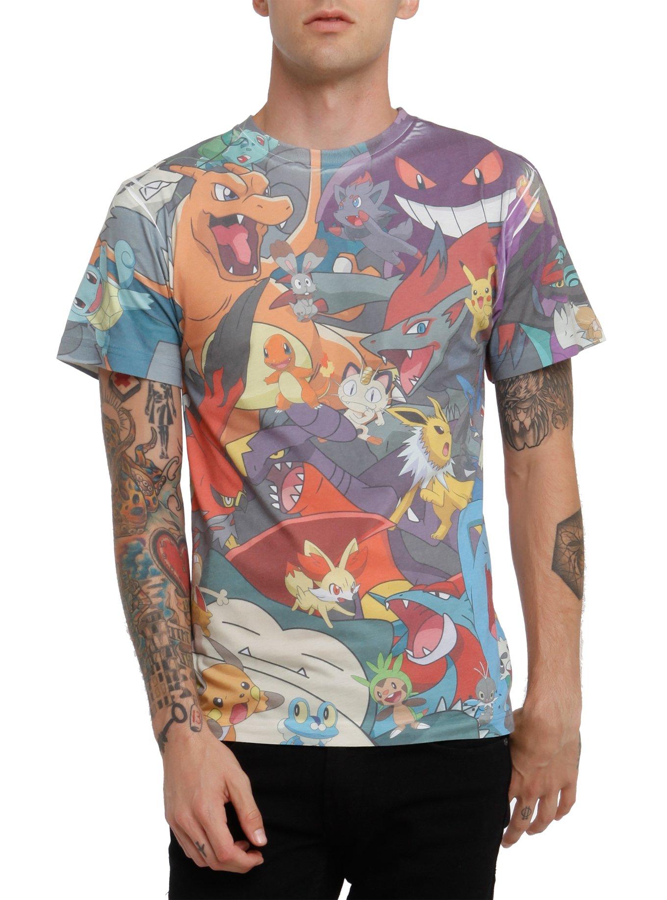 Pokémon Everybody Sublimation T-Shirt, MULTI, hi-res