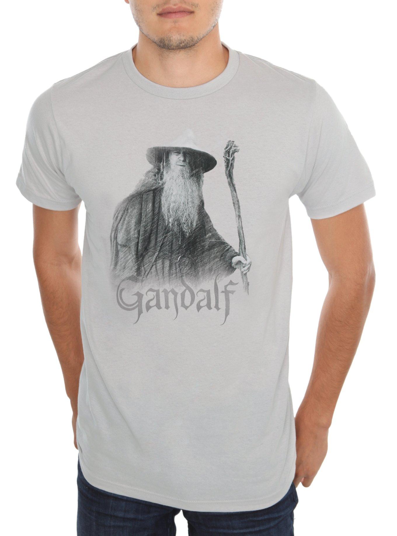The Lord Of The Rings Gandalf The Grey T-Shirt, BLACK, hi-res