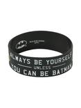 DC Comics Batman Be Yourself Rubber Bracelet, , hi-res