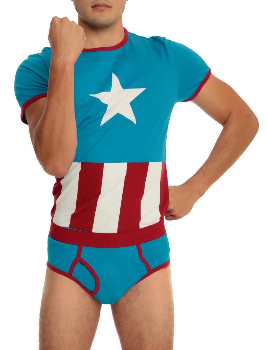Underoos Marvel Captain America Guys Underwear Set, BLACK, hi-res