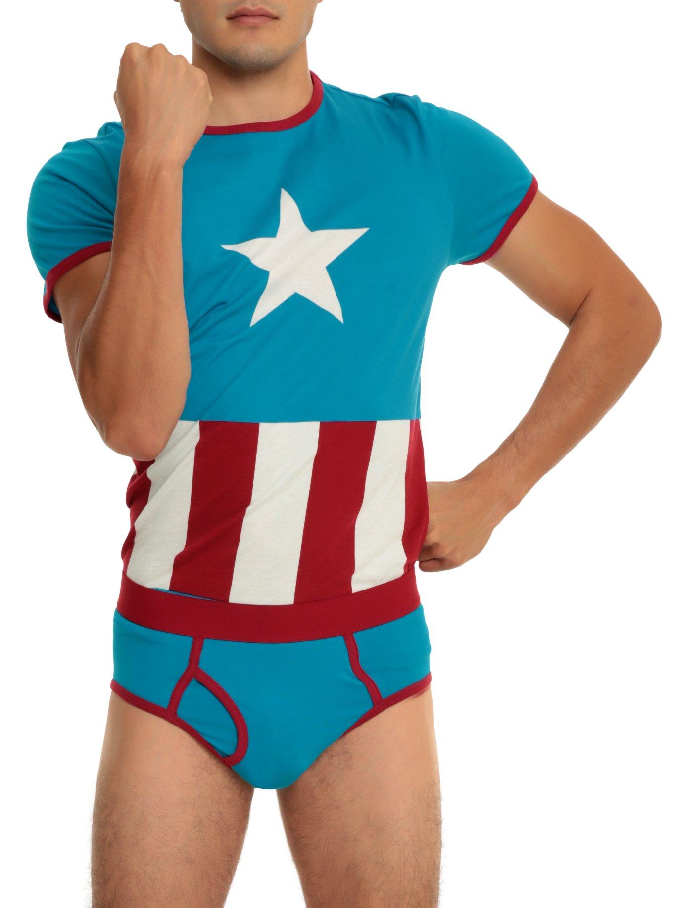 Underoos Marvel Captain America Guys Underwear Set