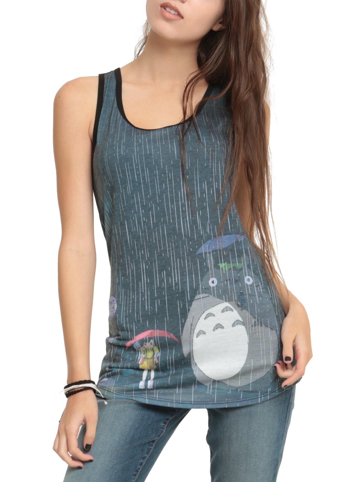 Studio Ghibli Her Universe My Neighbor Totoro At The Bus Stop Girls Tank Top, BLACK, hi-res