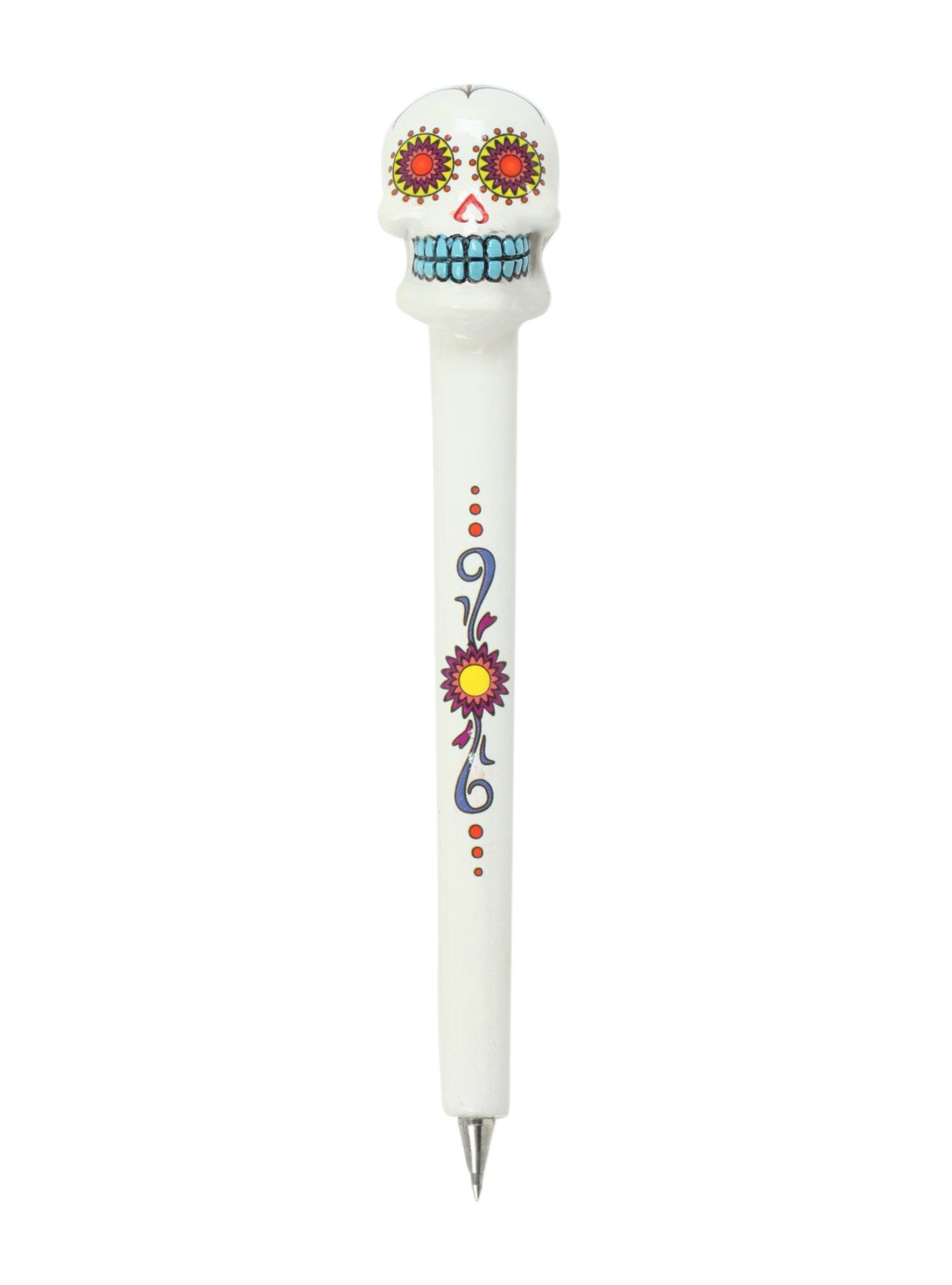 Sugar Skull Ceramic Ink Pen, , hi-res