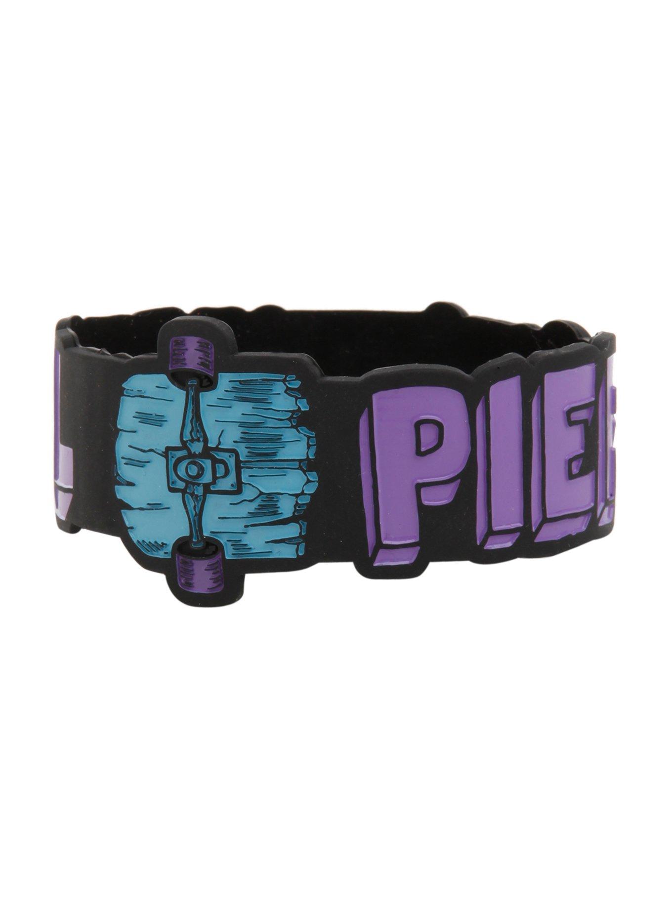 Pierce The Veil Skate Die-Cut Rubber Bracelet, , hi-res