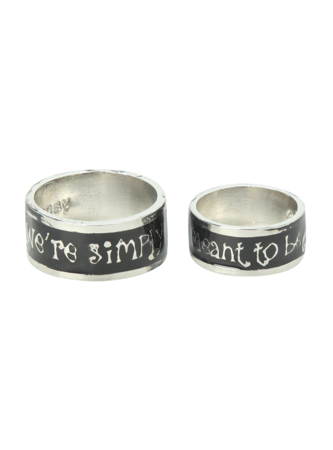 The Nightmare Before Christmas His And Hers Ring Set, , hi-res