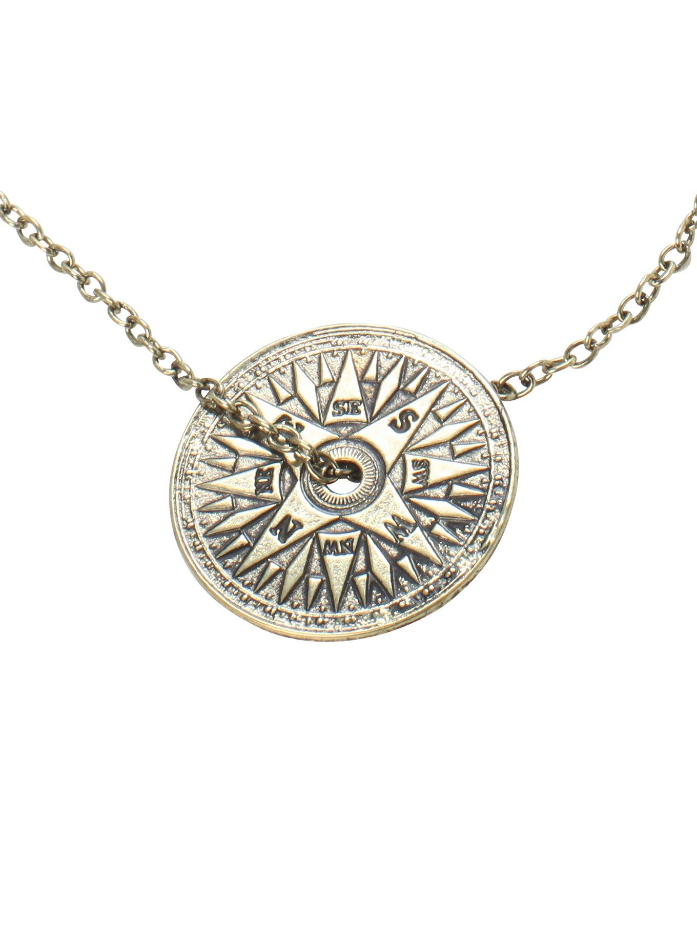 LOVEsick Compass Disc Necklace, , hi-res