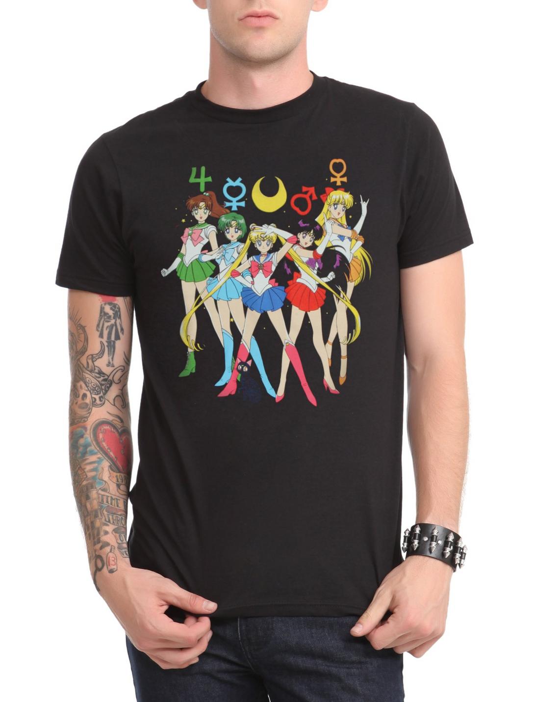 Sailor Moon Group Symbols T-Shirt, , hi-res